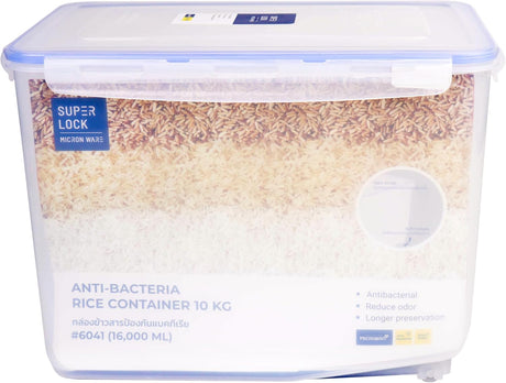 SUPER LOCK Rice Container 10kg/16000ml, 36.5cm*24cm*26.5cm - Al Kabayel Discount CentreSUPER LOCK Rice Container 10kg/16000ml, 36.5cm*24cm*26.5cmFood ContainersSUPER LOCKAl Kabayel Discount Centre