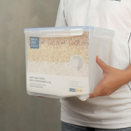 SUPER LOCK Rice Container 5kg/8500ml, 28cm*20.5cm*22.3cm - Al Kabayel Discount CentreSUPER LOCK Rice Container 5kg/8500ml, 28cm*20.5cm*22.3cmFood ContainersSUPER LOCKAl Kabayel Discount Centre