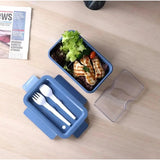 SUPER LOCK Wheat Straw Eco Rectangular Lunch Box 1000ml with Cutlery, Blue - Al Kabayel Discount CentreSUPER LOCK Wheat Straw Eco Rectangular Lunch Box 1000ml with Cutlery, BlueFood ContainersSUPER LOCKAl Kabayel Discount Centre