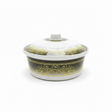 Supreme Floral Melamine Casserole with Lid – 9.5" White - Al Kabayel Discount CentreSupreme Floral Melamine Casserole with Lid – 9.5" WhiteCasserolesSUPREMEAl Kabayel Discount Centre