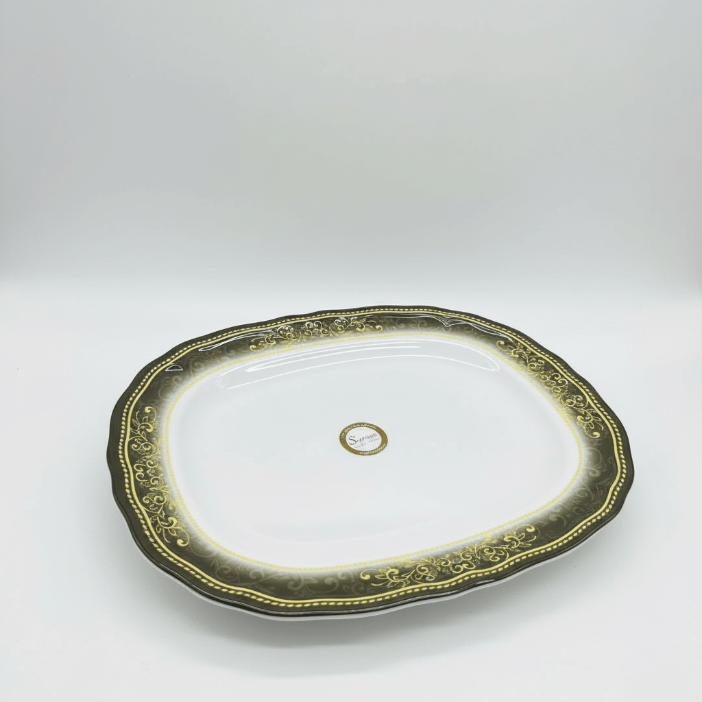 Supreme Floral Melamine Rectangular Serving Tray – 12" White - Al Kabayel Discount CentreSupreme Floral Melamine Rectangular Serving Tray – 12" WhiteServing TraysSUPREMEAl Kabayel Discount Centre