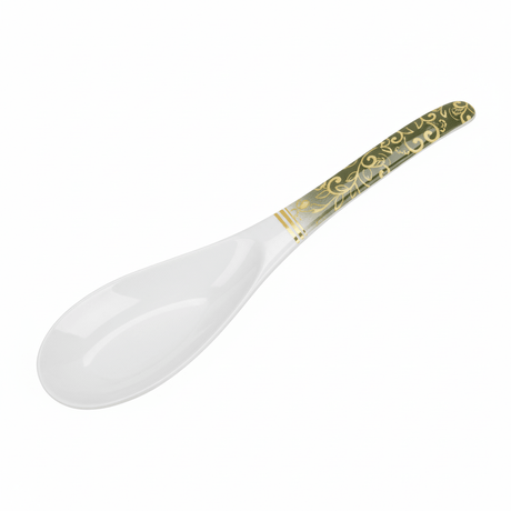 Supreme Floral Melamine Rice Serving Spoon – 8.5" White - Al Kabayel Discount CentreSupreme Floral Melamine Rice Serving Spoon – 8.5" WhiteSpoonsSUPREMEAl Kabayel Discount Centre