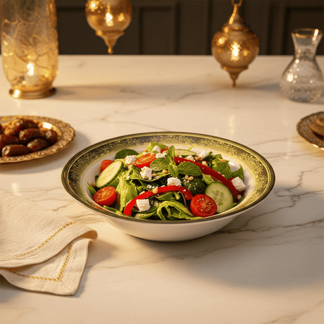 Supreme Floral Melamine Serving Bowl – 8.5" White - Al Kabayel Discount CentreSupreme Floral Melamine Serving Bowl – 8.5" WhiteBowlsSUPREMEAl Kabayel Discount Centre