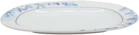 Supreme Melamine Rectangular Serving Plate - 30cmX23cm - White&Blue - Al Kabayel Discount CentreSupreme Melamine Rectangular Serving Plate - 30cmX23cm - White&BluePlatesSUPREMEAl Kabayel Discount Centre