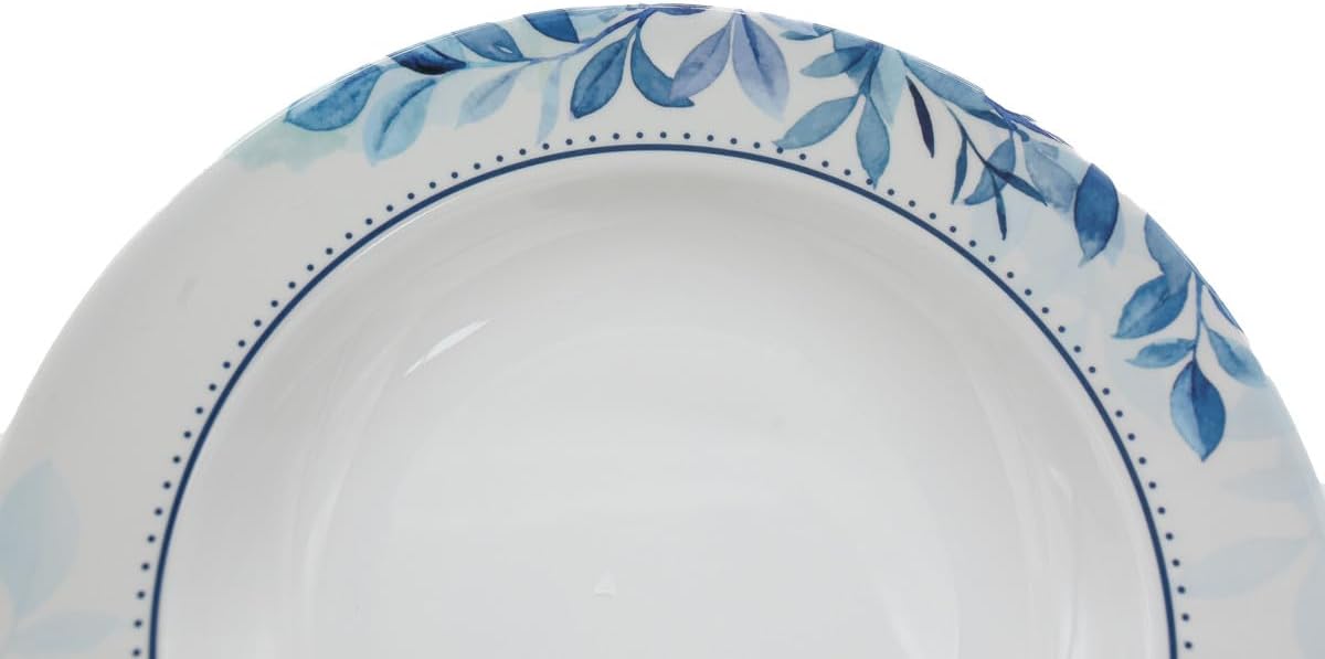 Supreme Melamine Round Soup Plate - 26CM - White&Blue - Al Kabayel Discount CentreSupreme Melamine Round Soup Plate - 26CM - White&BluePlatesSUPREMEAl Kabayel Discount Centre