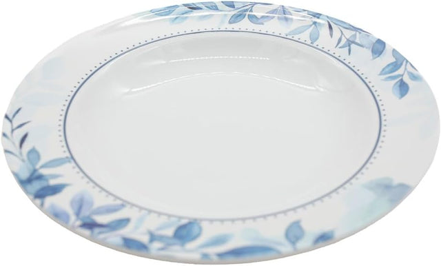 Supreme Melamine Round Soup Plate - 26CM - White&Blue - Al Kabayel Discount CentreSupreme Melamine Round Soup Plate - 26CM - White&BluePlatesSUPREMEAl Kabayel Discount Centre