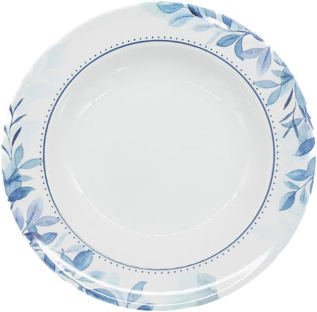 Supreme Melamine Round Soup Plate - 26CM - White&Blue - Al Kabayel Discount CentreSupreme Melamine Round Soup Plate - 26CM - White&BluePlatesSUPREMEAl Kabayel Discount Centre