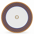 Supreme Round White Melamine Dinner Plate with Royal Blue & Golden Checkered Rim Design, Elegant & Break - Resistant Serving Plate – 11 Inch - Al Kabayel Discount CentreSupreme Round White Melamine Dinner Plate with Royal Blue & Golden Checkered Rim Design, Elegant & Break - Resistant Serving Plate – 11 InchPlatesSUPREMEAl Kabayel Discount Centre