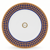 Supreme Round White Melamine Dinner Plate with Royal Blue & Golden Checkered Rim Design, Elegant & Break - Resistant Serving Plate – 11 Inch - Al Kabayel Discount CentreSupreme Round White Melamine Dinner Plate with Royal Blue & Golden Checkered Rim Design, Elegant & Break - Resistant Serving Plate – 11 InchPlatesSUPREMEAl Kabayel Discount Centre