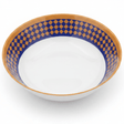 Supreme Round White Melamine Soup Bowl with Royal Blue & Golden Checkered Rim Design, Deep Serving Bowl for Soups & Curries – 11 Inch - Al Kabayel Discount CentreSupreme Round White Melamine Soup Bowl with Royal Blue & Golden Checkered Rim Design, Deep Serving Bowl for Soups & Curries – 11 InchBowlsSUPREMEAl Kabayel Discount Centre