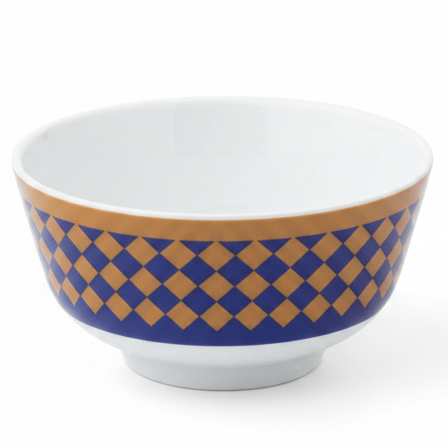 Supreme White Melamine Soup Bowl with Royal Blue & Golden Checkered Design, Compact Bowl for Snacks & Soups – 4.5 Inch - Al Kabayel Discount CentreSupreme White Melamine Soup Bowl with Royal Blue & Golden Checkered Design, Compact Bowl for Snacks & Soups – 4.5 InchBowlsSUPREMEAl Kabayel Discount Centre