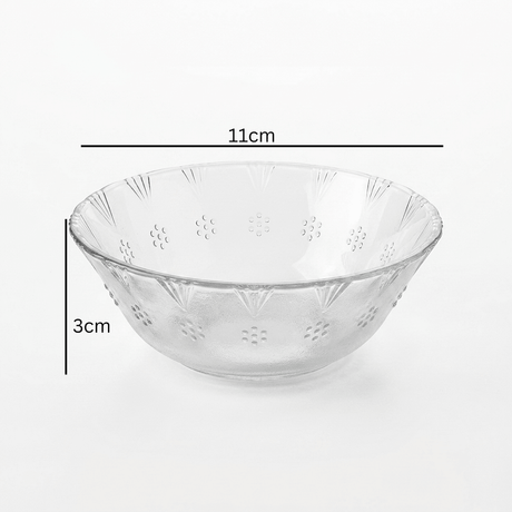 Sweet Glass Bowl – 3×11 cm – Petal Edge Design - Al Kabayel Discount CentreSweet Glass Bowl – 3×11 cm – Petal Edge DesignBowlsAKDCAl Kabayel Discount Centre
