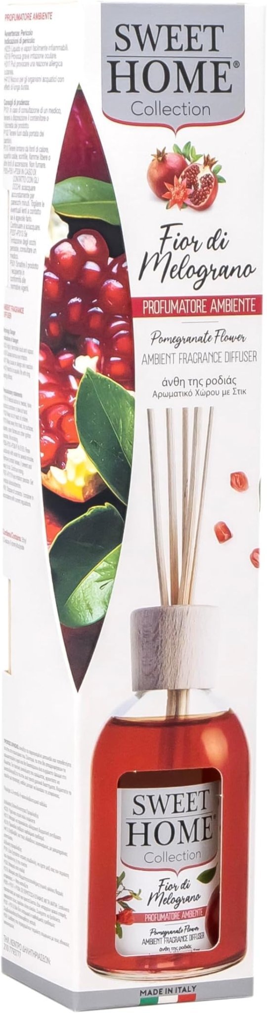 Sweet Home Ambient Fragrance Reed Diffuser, Pomegranate Flowers - 100ml, Long - Lasting Home Fragrance, Elegant Design, Ideal for Living Rooms, Bedrooms, and Gifting - Al Kabayel Discount CentreSweet Home Ambient Fragrance Reed Diffuser, Pomegranate Flowers - 100ml, Long - Lasting Home Fragrance, Elegant Design, Ideal for Living Rooms, Bedrooms, and GiftingHome FragrancesSWEET HOMEAl Kabayel Discount Centre