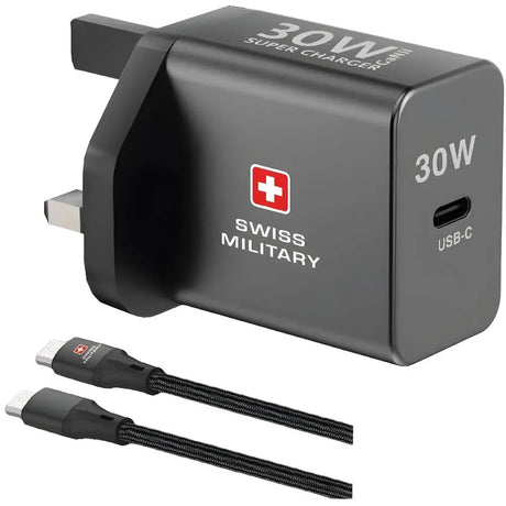 SWISS MILITARY 30 Watt Super Charger, 1.5 meter Cable - Al Kabayel Discount CentreSWISS MILITARY 30 Watt Super Charger, 1.5 meter CableCords & AdaptersSWISS MILITARYAl Kabayel Discount Centre