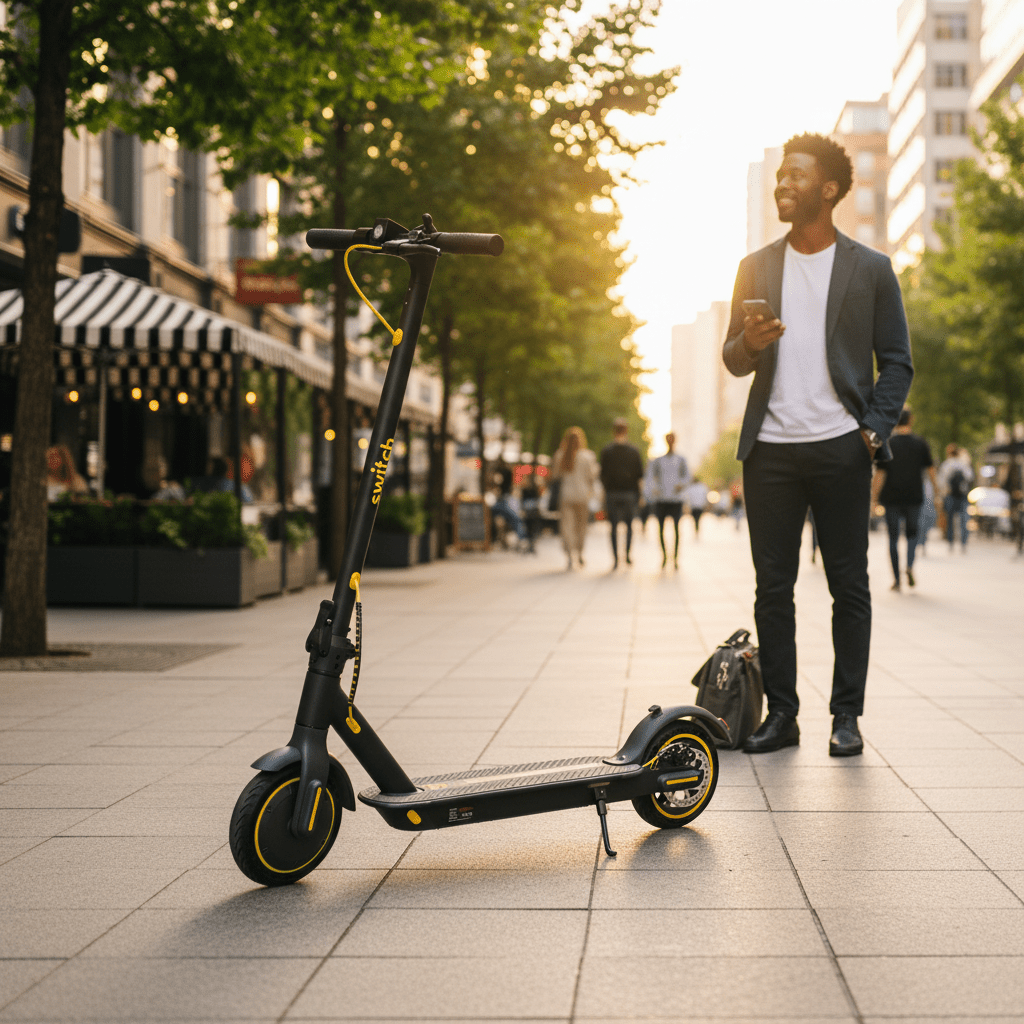 Switch E - Scooter 350W | ES - D110 | Foldable Urban Electric Scooter - Al Kabayel Discount CentreSwitch E - Scooter 350W | ES - D110 | Foldable Urban Electric ScooterE - ScooterSWITCHAl Kabayel Discount Centre