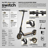Switch E - Scooter 350W | ES - D110 | Foldable Urban Electric Scooter - Al Kabayel Discount CentreSwitch E - Scooter 350W | ES - D110 | Foldable Urban Electric ScooterE - ScooterSWITCHAl Kabayel Discount Centre