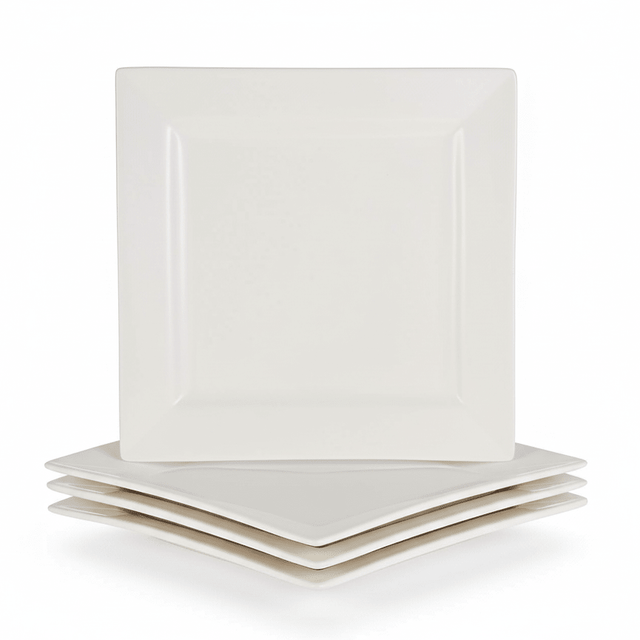 Symphony 4 - Piece White Ceramic Square Plate Set (19 cm) - Al Kabayel Discount CentreSymphony 4 - Piece White Ceramic Square Plate Set (19 cm)PlatesSYMPHONYAl Kabayel Discount Centre