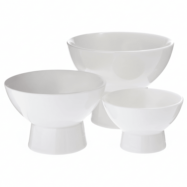 Symphony Ceramic Rise footed Trio Dip Bowls Bowl 1 - 12cm x 9cm Bowl 2 - 10cm x 6.5cm Bowl 3 - 8cm x 4.5cm - Al Kabayel Discount CentreSymphony Ceramic Rise footed Trio Dip Bowls Bowl 1 - 12cm x 9cm Bowl 2 - 10cm x 6.5cm Bowl 3 - 8cm x 4.5cmBowlsSYMPHONYAl Kabayel Discount Centre