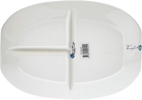 SYMPHONY Collection – 25 cm White Ceramic Three - Section Serving Plate - Al Kabayel Discount CentreSYMPHONY Collection – 25 cm White Ceramic Three - Section Serving PlatePlatesSYMPHONYAl Kabayel Discount Centre
