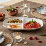 SYMPHONY Collection – 25 cm White Ceramic Three - Section Serving Plate - Al Kabayel Discount CentreSYMPHONY Collection – 25 cm White Ceramic Three - Section Serving PlatePlatesSYMPHONYAl Kabayel Discount Centre