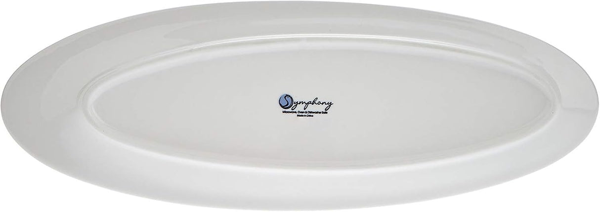 Symphony Collection – 33 cm White Ceramic Oval Serving Platter - Al Kabayel Discount CentreSymphony Collection – 33 cm White Ceramic Oval Serving PlatterPlatesSYMPHONYAl Kabayel Discount Centre