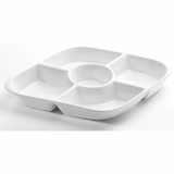 Symphony Collection – 37 cm White Ceramic Five - Section Square Plate - Al Kabayel Discount CentreSymphony Collection – 37 cm White Ceramic Five - Section Square PlatePlatesSYMPHONYAl Kabayel Discount Centre