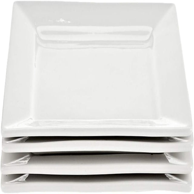 Symphony Collection – Set of 4 White Ceramic Square Plates (25 cm) - Al Kabayel Discount CentreSymphony Collection – Set of 4 White Ceramic Square Plates (25 cm)PlatesSYMPHONYAl Kabayel Discount Centre