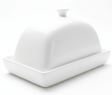 Brighter white ceramic butter dish