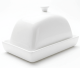 Brighter white ceramic butter dish