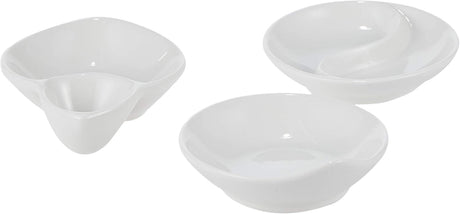 Symphony Elegant White Ceramic Sauce Set – 3 Unique - Shaped Pieces 250 Ml - Al Kabayel Discount CentreSymphony Elegant White Ceramic Sauce Set – 3 Unique - Shaped Pieces 250 MlBowlsSYMPHONYAl Kabayel Discount Centre