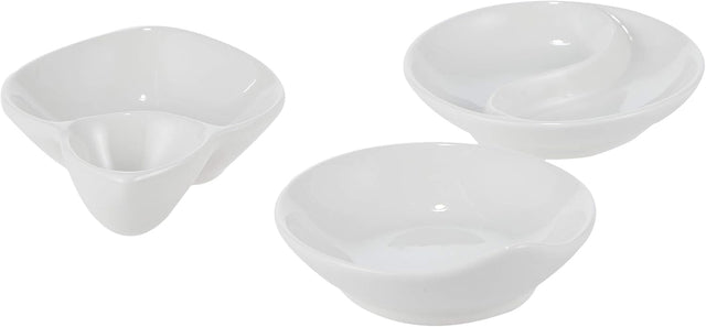 Symphony Elegant White Ceramic Sauce Set – 3 Unique - Shaped Pieces 250 Ml - Al Kabayel Discount CentreSymphony Elegant White Ceramic Sauce Set – 3 Unique - Shaped Pieces 250 MlBowlsSYMPHONYAl Kabayel Discount Centre