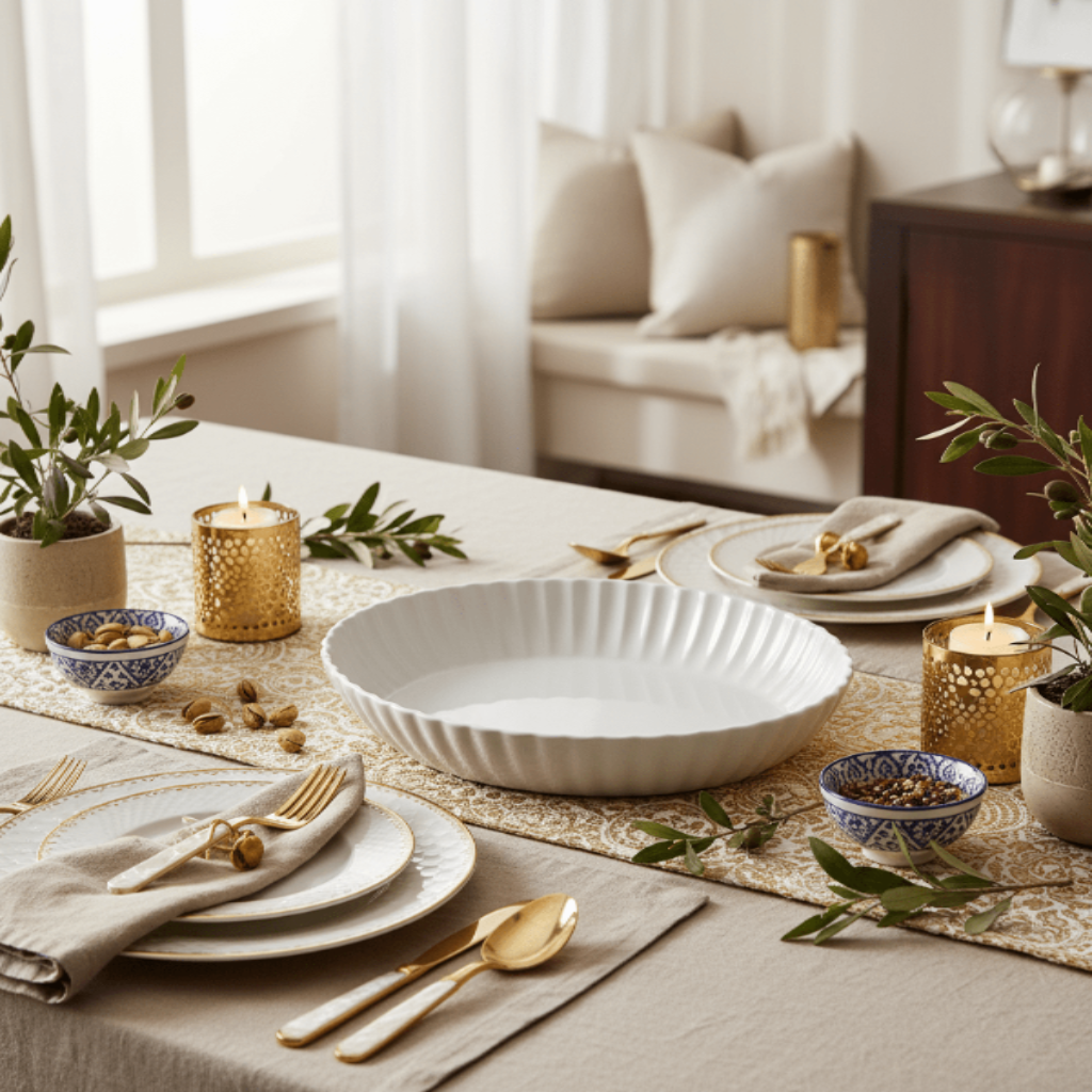 Symphony Groove 30cm White Ceramic Large Serving Bowl – Elegant Dining Tableware - Al Kabayel Discount CentreSymphony Groove 30cm White Ceramic Large Serving Bowl – Elegant Dining TablewareBowlsSYMPHONYAl Kabayel Discount Centre