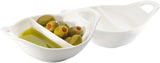 Symphony Handles Divided Dip Bowl Set – 2 White Ceramic Bowls (12.5×15.5 cm) - Al Kabayel Discount CentreSymphony Handles Divided Dip Bowl Set – 2 White Ceramic Bowls (12.5×15.5 cm)BowlsSYMPHONYAl Kabayel Discount Centre