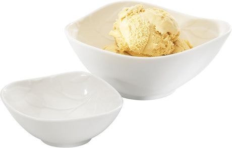 Symphony Olive Set – 2 White Ceramic Nibble Bowls (10.3×8.7×4.1 cm & 14.3×12.6×6.3 cm) - Al Kabayel Discount CentreSymphony Olive Set – 2 White Ceramic Nibble Bowls (10.3×8.7×4.1 cm & 14.3×12.6×6.3 cm)BowlsSYMPHONYAl Kabayel Discount Centre