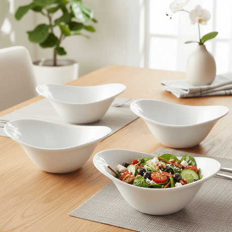 Symphony Premium White Ceramic Modern Bowls – Set of 4 (13×5 cm) - Al Kabayel Discount CentreSymphony Premium White Ceramic Modern Bowls – Set of 4 (13×5 cm)BowlsSYMPHONYAl Kabayel Discount Centre