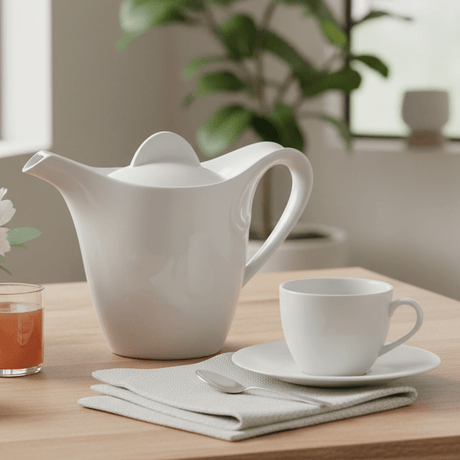 Symphony Premium White Ceramic Tea & Coffee Pot – 1 Litre - Al Kabayel Discount CentreSymphony Premium White Ceramic Tea & Coffee Pot – 1 LitreTea/Coffee PotsSYMPHONYAl Kabayel Discount Centre