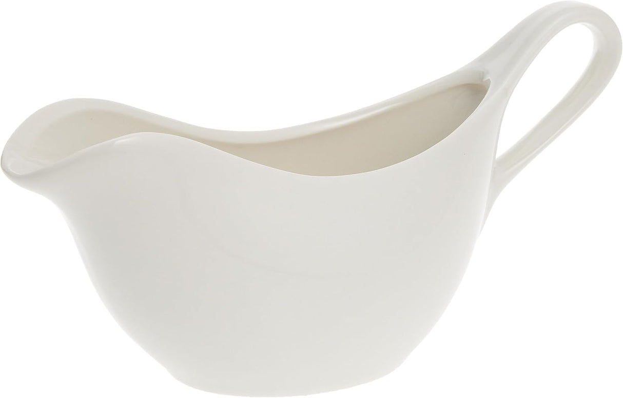 Symphony Premium White Porcelain Gravy Boat & Tray – 325 ml - Al Kabayel Discount CentreSymphony Premium White Porcelain Gravy Boat & Tray – 325 mlJars & Food SaversSYMPHONYAl Kabayel Discount Centre