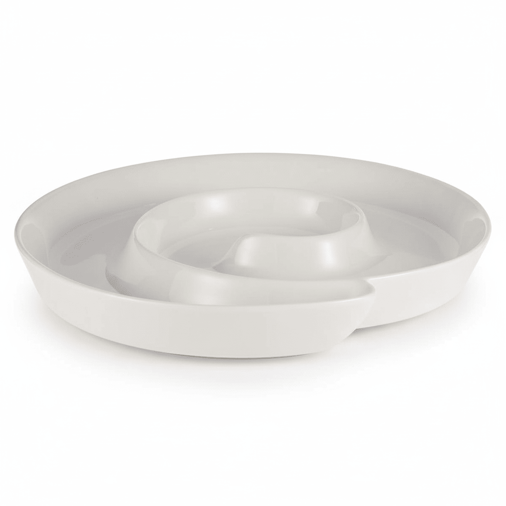 Symphony Spiral 27 cm White Serving Plate (Ceramic Material Construction) - Al Kabayel Discount CentreSymphony Spiral 27 cm White Serving Plate (Ceramic Material Construction)PlatesSYMPHONYAl Kabayel Discount Centre