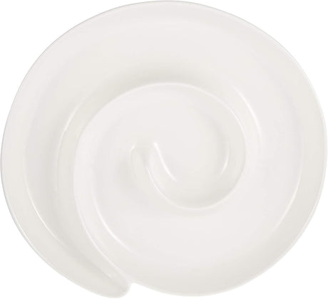 Symphony Spiral 27 cm White Serving Plate (Ceramic Material Construction) - Al Kabayel Discount CentreSymphony Spiral 27 cm White Serving Plate (Ceramic Material Construction)PlatesSYMPHONYAl Kabayel Discount Centre