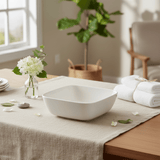 Symphony White Ceramic Bowl – 25 cm Square Design - Al Kabayel Discount CentreSymphony White Ceramic Bowl – 25 cm Square DesignBowlsSYMPHONYAl Kabayel Discount Centre