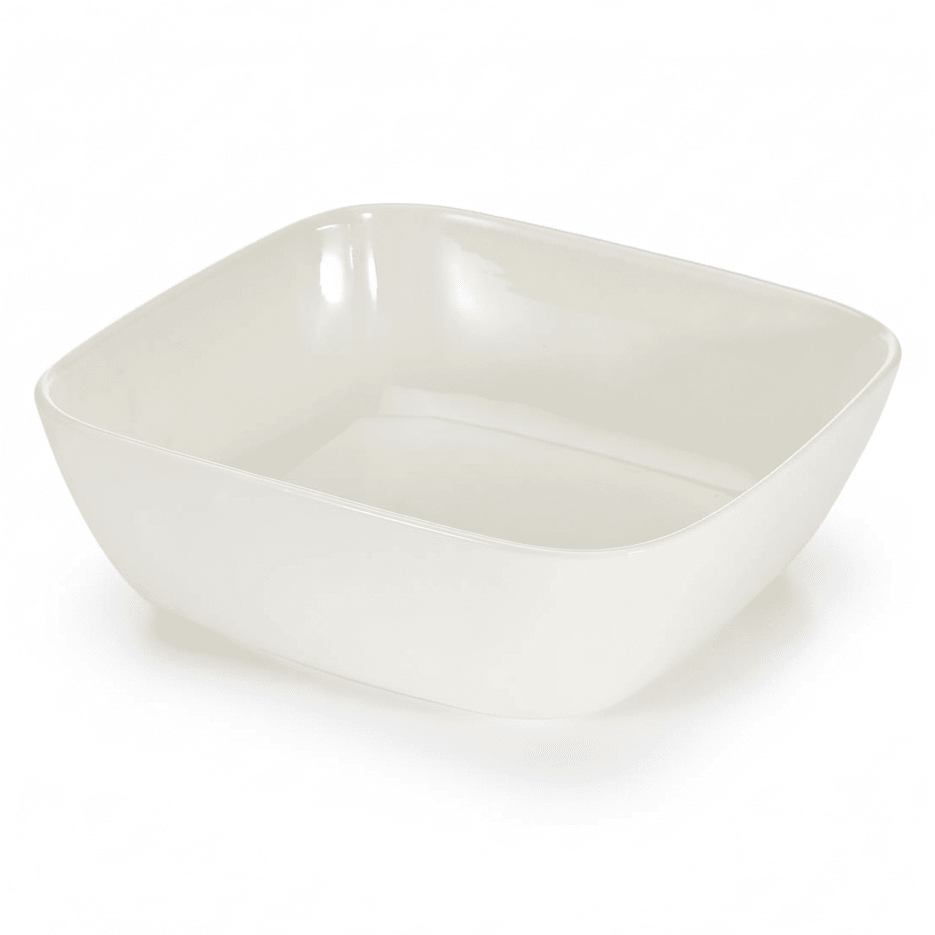 Symphony White Ceramic Bowl – 25 cm Square Design - Al Kabayel Discount CentreSymphony White Ceramic Bowl – 25 cm Square DesignBowlsSYMPHONYAl Kabayel Discount Centre
