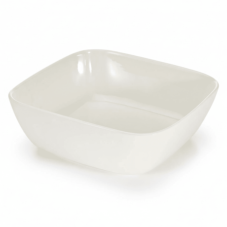 Symphony White Ceramic Bowl – 25 cm Square Design - Al Kabayel Discount CentreSymphony White Ceramic Bowl – 25 cm Square DesignBowlsSYMPHONYAl Kabayel Discount Centre