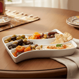 Symphony White Ceramic Divided Plate – 3 Sections, 18 x 14 cm - Al Kabayel Discount CentreSymphony White Ceramic Divided Plate – 3 Sections, 18 x 14 cmPlatesSYMPHONYAl Kabayel Discount Centre