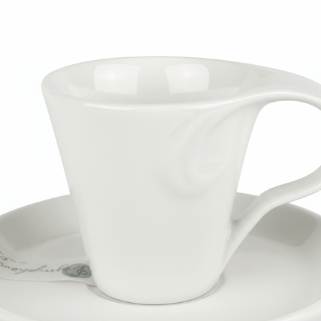 Symphony White Ceramic Espresso Cup & Saucer Set — 80ml - Al Kabayel Discount CentreSymphony White Ceramic Espresso Cup & Saucer Set — 80mlTea/Coffee SetsSYMPHONYAl Kabayel Discount Centre