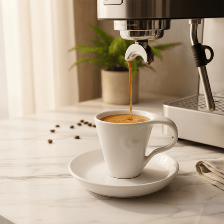 Symphony White Ceramic Espresso Cup & Saucer Set — 80ml - Al Kabayel Discount CentreSymphony White Ceramic Espresso Cup & Saucer Set — 80mlTea/Coffee SetsSYMPHONYAl Kabayel Discount Centre