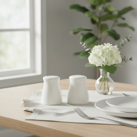 Symphony White Ceramic Tabletop Salt & Pepper Shakers - Al Kabayel Discount CentreSymphony White Ceramic Tabletop Salt & Pepper ShakersKitchen Utensils & GadgetsSYMPHONYAl Kabayel Discount Centre