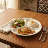 Taiyo White Round Ceramic Divider Plate – 27 cm Sectioned Serving Plate for Meals, Snacks & Portion Control - Al Kabayel Discount CentreTaiyo White Round Ceramic Divider Plate – 27 cm Sectioned Serving Plate for Meals, Snacks & Portion ControlPlatesTAIYOAl Kabayel Discount Centre