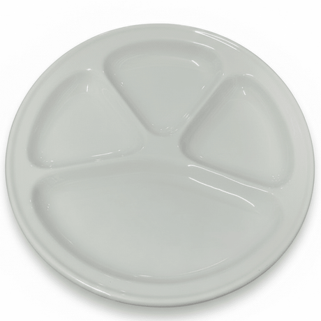 Taiyo White Round Ceramic Divider Plate – 27 cm Sectioned Serving Plate for Meals, Snacks & Portion Control - Al Kabayel Discount CentreTaiyo White Round Ceramic Divider Plate – 27 cm Sectioned Serving Plate for Meals, Snacks & Portion ControlPlatesTAIYOAl Kabayel Discount Centre