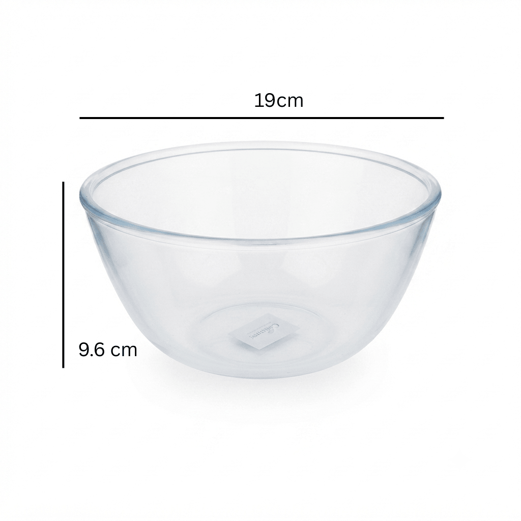 Taliona Glass Mixing Bowl 1.5L – 19 × 9.6 cm - Al Kabayel Discount CentreTaliona Glass Mixing Bowl 1.5L – 19 × 9.6 cmBowlsTALIONAAl Kabayel Discount Centre