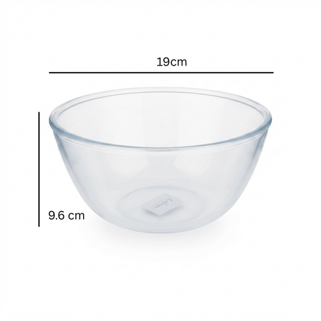 Taliona Glass Mixing Bowl 1.5L – 19 × 9.6 cm - Al Kabayel Discount CentreTaliona Glass Mixing Bowl 1.5L – 19 × 9.6 cmBowlsTALIONAAl Kabayel Discount Centre